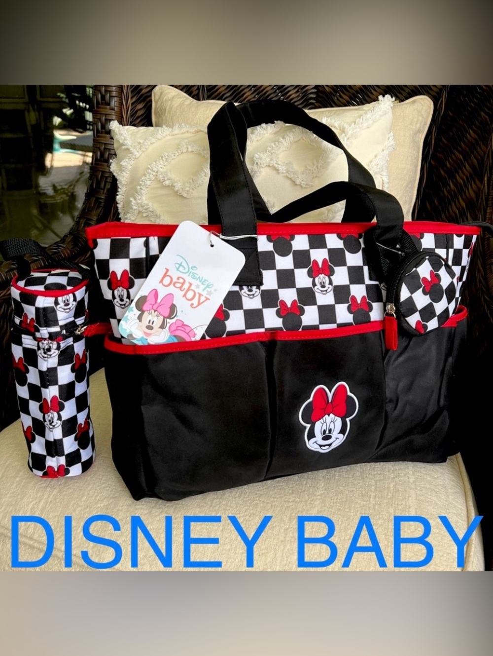 DISNEY BABY by Disney Minnie Mouse Diaper bag GIFT SET maternity